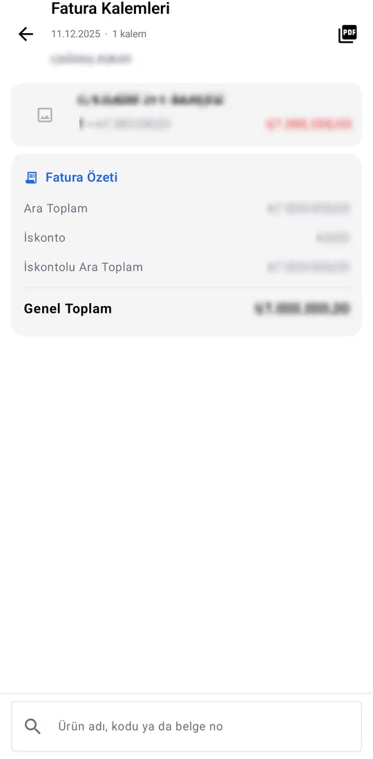 Gümrah Saha — Account card and statement screenshot