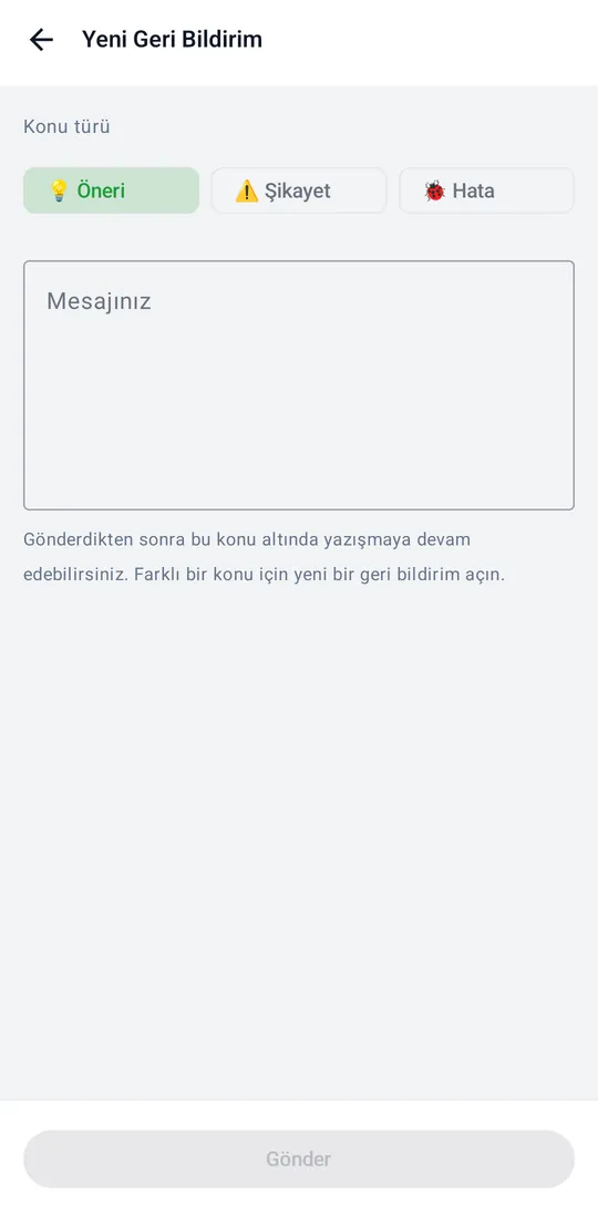 Tekno Portal — Feedback screenshot