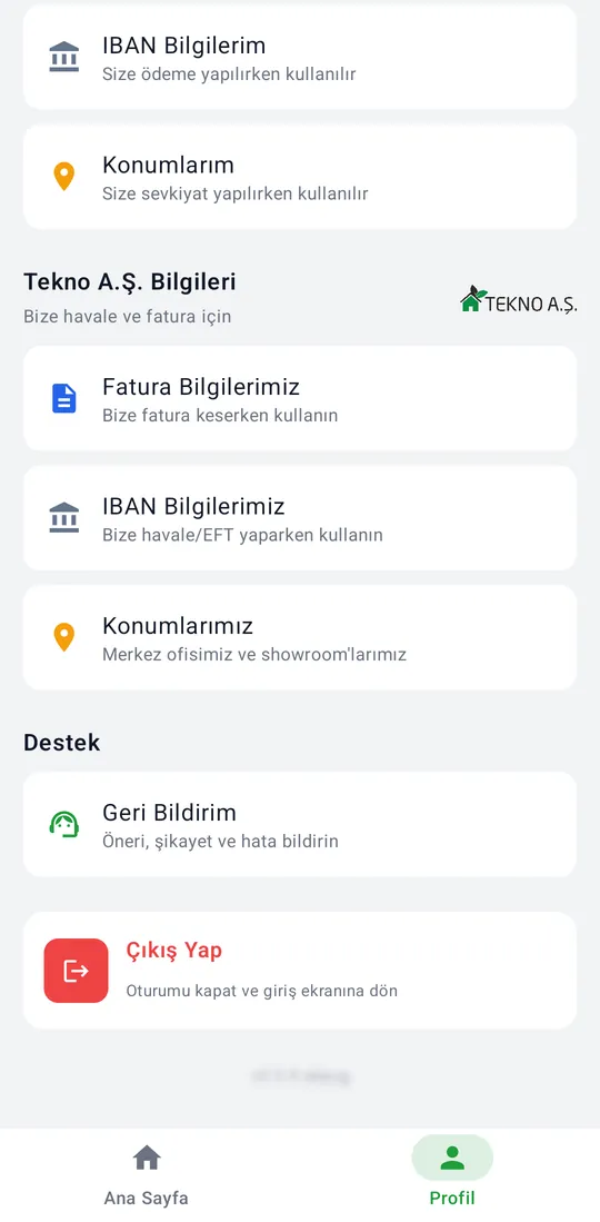Tekno Portal — Profile tab screenshot