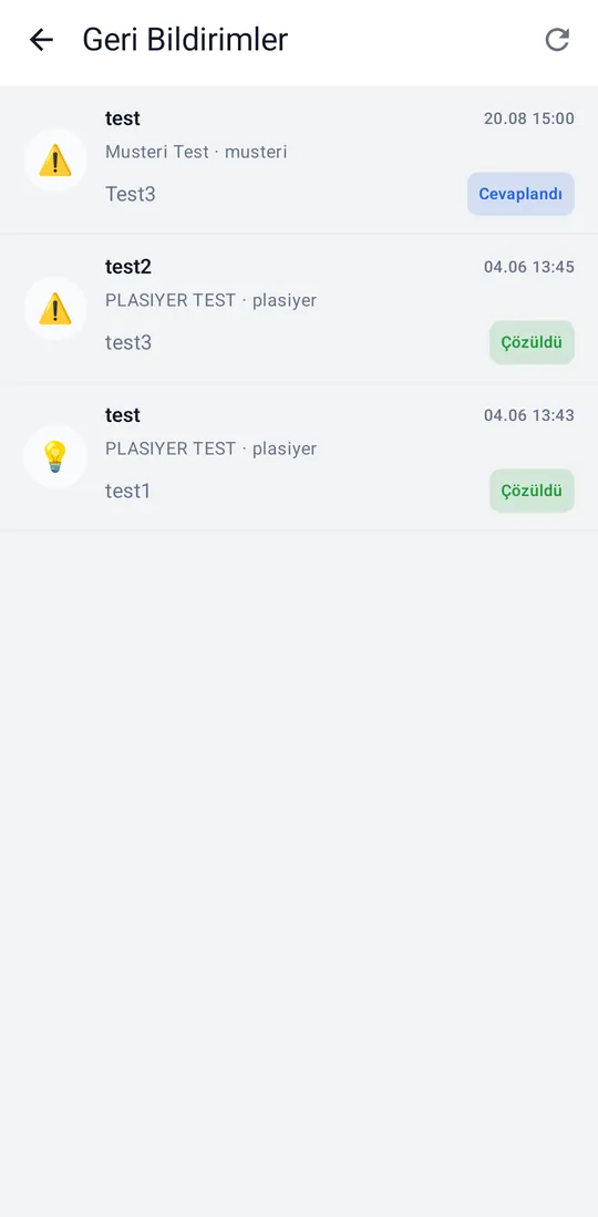 Tekno Sales — Feedback screenshot