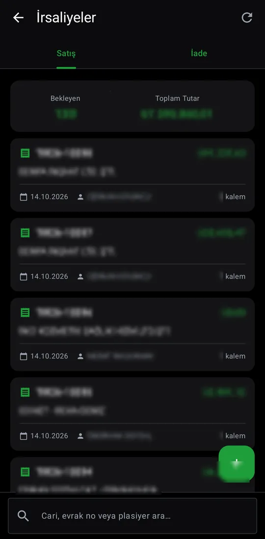 Tekno Sales — Waybills screenshot