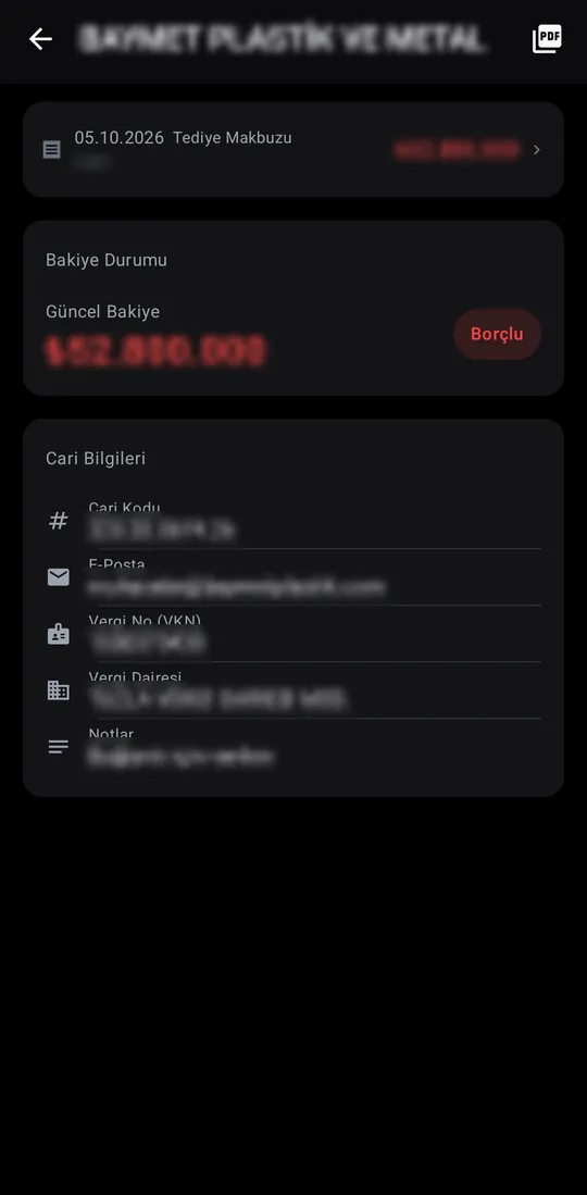 Tekno Sales — Customer Accounts screenshot