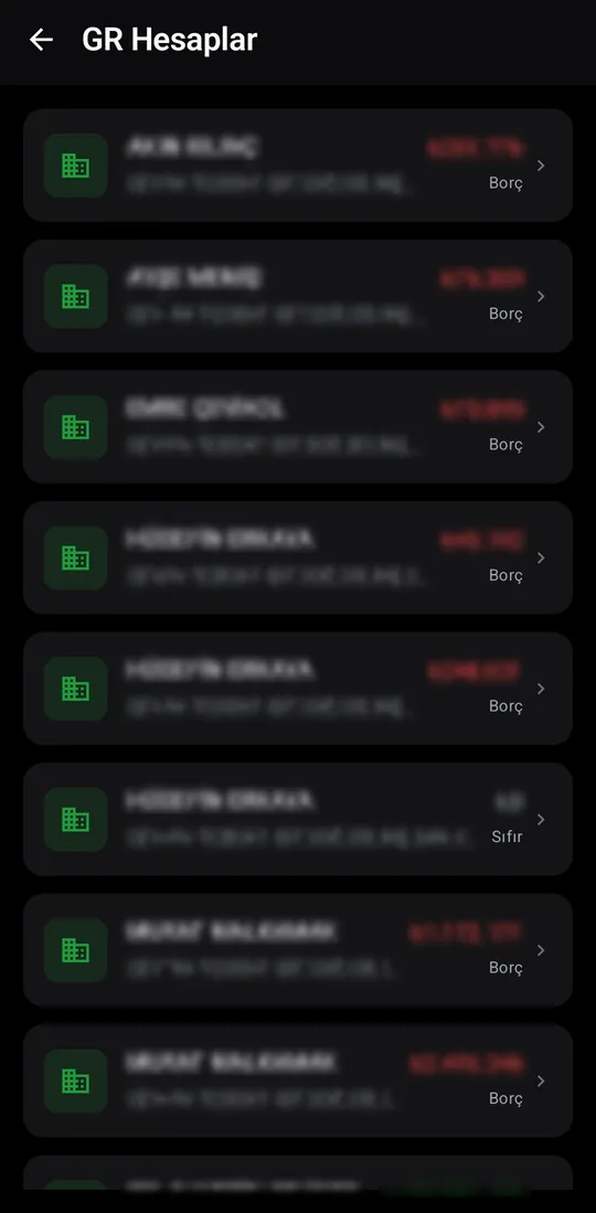 Tekno Sales — GR Accounts screenshot