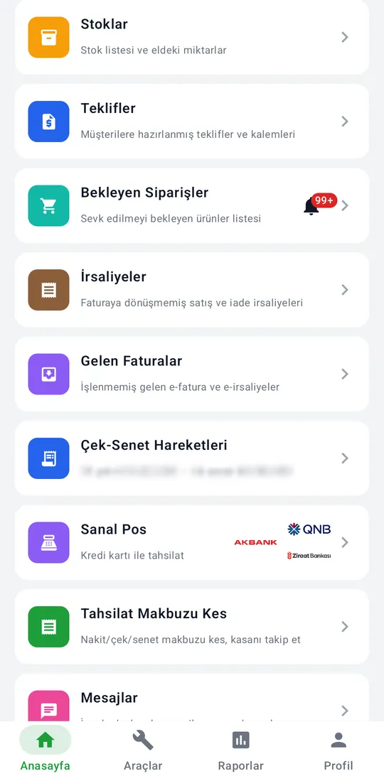 Tekno Sales — Home screen screenshot