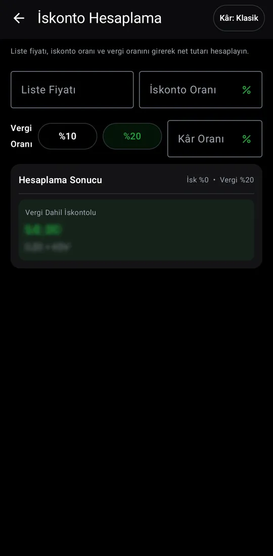 Tekno Sales — Discount Calculator screenshot