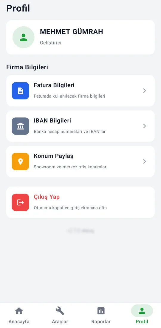 Tekno Sales — Profile tab screenshot