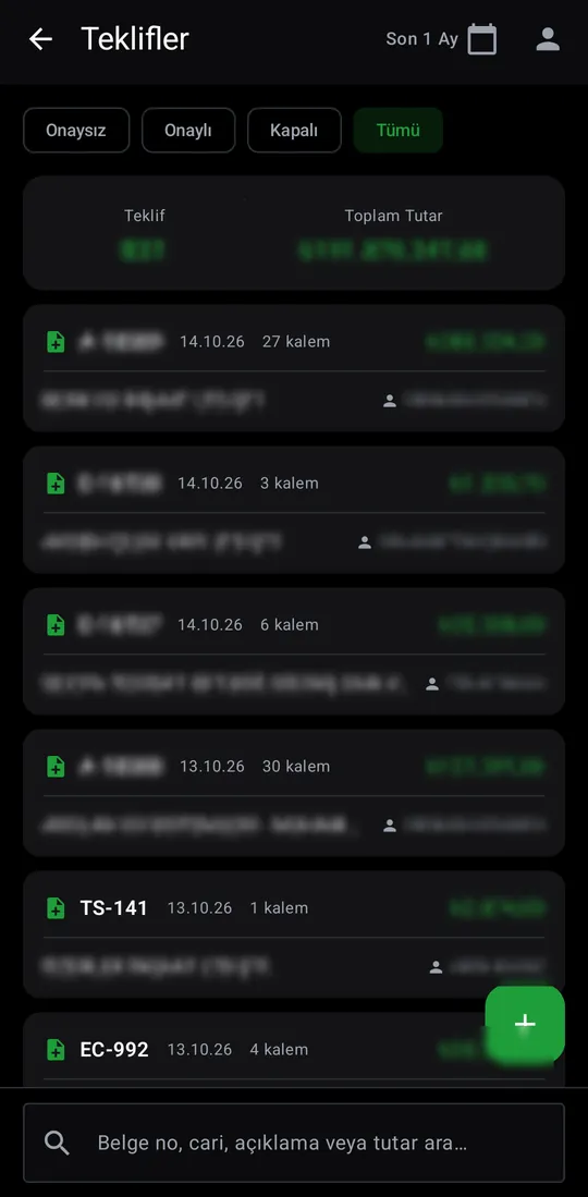 Tekno Sales — Quotes screenshot